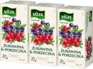 Vitax čaj brusnica a ríbezľa 20x2g x3