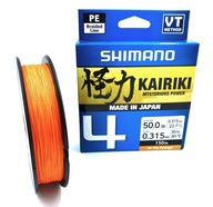 SHIMANO KAIRIKI X4 BRIDGE 0,315MM 150M ORANŽOVÁ