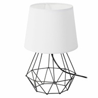 Stolná nočná lampa, biele tienidlo E27 Stolná nočná lampa, biele tienidlo E27