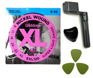 Struny pre elektrickú gitaru D'Addario EXL 9-42 Struny pre elektrickú gitaru D'Addario EXL 9-42