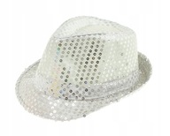 Flitrový klobúk hviezda flitre farby FEDORA Flitrový klobúk hviezda flitre farby FEDORA