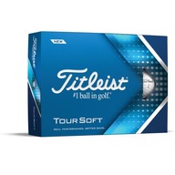 TITLEIST 2022 Tour Soft golfové loptičky biele 12 ks