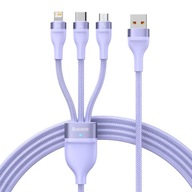 BASEUS USB C KÁBEL 3V1 RÝCHLE NABÍJANIE 66W 1,2M BASEUS USB C KÁBEL 3V1 RÝCHLE NABÍJANIE 66W 1,2M