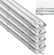 4x Hermetické svietidlo 120cm + LED žiarivky 4x Hermetické svietidlo 120cm + LED žiarivky