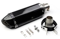 Tlmič výfuku ATV Quad Cross Can-Am Elbow Pit Bicykel CARBON SHORT Enduro Tlmič výfuku ATV Quad Cross Can-Am Elbow Pit Bicykel CARBON SHORT Enduro