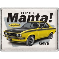 Reliéfny kovový plagát Opel Manta GT/E