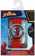 Detské hodinky s otočným krytom Spider-Man
