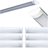 6x LED STROPNÉ SVÍTIDLO BIELE NEUTRÁLNE 120cm