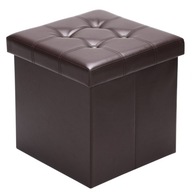 HNEDÝ SKLADACÍ PUF, KUFOR, SEDAČKA, ÚSKLAD, LAVIČKA HNEDÝ SKLADACÍ PUF, KUFOR, SEDAČKA, ÚSKLAD, LAVIČKA