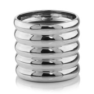 Strieborný zrkadlový obal na kvetináč, valec 14 cm Strieborný zrkadlový obal na kvetináč, valec 14 cm