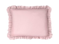Bavlnená obliečka na vankúš s volánikmi 70x80 DIRTY PINK Bavlnená obliečka na vankúš s volánikmi 70x80 DIRTY PINK