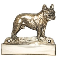 Francúzsky buldog Gravírovaný štítok na dvere Francúzsky buldog Gravírovaný štítok na dvere