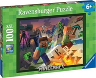 Minecraft Puzzle Steve a Alex počas boja 100 ks. pre deti vo veku 6+ Minecraft Puzzle Steve a Alex počas boja 100 ks. pre deti vo veku 6+