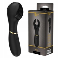 Vibrátor, masážny prístroj na penis s krídelkami. Čierna.