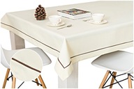 Obrus ​​CREAM ECR matný elegantný HLADKÝ 160x350