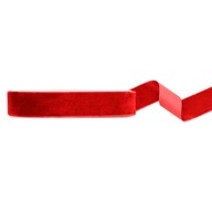 Mäkký zamatový zamatový stuha stuha červená 25 mm/10 m Mäkký zamatový zamatový stuha stuha červená 25 mm/10 m