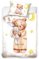 Detské obliečky 100x135 Teddy Bear Hare Stars