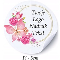 SAMOLEPIACE REKLAMNÉ GUĽATÉ ETIKETY NÁLEPKY S LOGOM 3CM 350 KS SAMOLEPIACE REKLAMNÉ GUĽATÉ ETIKETY NÁLEPKY S LOGOM 3CM 350 KS