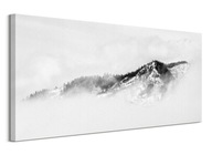 Snehová hora v snehu obrázok do obývačky 100x50 cm