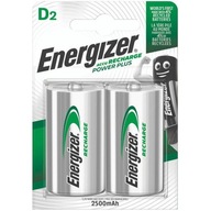 Batérie Energizer Power Plus D HR20 2500mAh 2 Batérie Energizer Power Plus D HR20 2500mAh 2