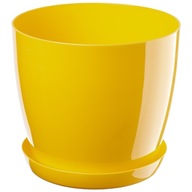 KVETINÁČ, KRYT NA KVETY, ŽLTÝ STOJAN, 20 cm