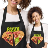Čierna zástera ako darček Vzory PIZZA IS LOVE Čierna zástera ako darček Vzory PIZZA IS LOVE