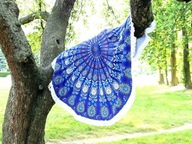 Plážová osuška, modrá, 150 cm Plážová osuška, modrá, 150 cm