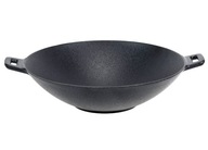 LIATINOVÝ wok, veľká panvica, 31 cm, na sporák, táborák, INDUKCIA PLYNU