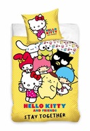 Bavlnené detské obliečky Yellow Hello Kitty 140x200 cm Bavlnené detské obliečky Yellow Hello Kitty 140x200 cm