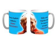 PÁPEŽ Hrnček Ján Pavol II. Citáty Vety darček + MENO ZDARMA KARTÓN PÁPEŽ Hrnček Ján Pavol II. Citáty Vety darček + MENO ZDARMA KARTÓN