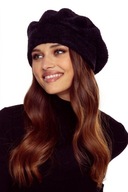 DÁMSKY ČIERNY KLASICKÝ ZIMNÝ ELEGANTNÝ BERET Poľskej značky MAJKA DÁMSKY ČIERNY KLASICKÝ ZIMNÝ ELEGANTNÝ BERET Poľskej značky MAJKA