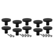 10x NÁBYTKOVÁ RÚČKA 28 MM NÁBYTKOVÁ KĽÚČKA ČIERNA MAT 10x NÁBYTKOVÁ RÚČKA 28 MM NÁBYTKOVÁ KĽÚČKA ČIERNA MAT