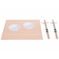 SUSHI set 7 prvkov Beige and White Eco Mat