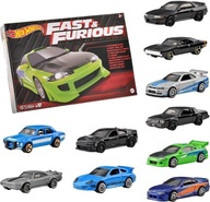 Sada 10 modelov Fast & Furious Hot Wheels 1:64