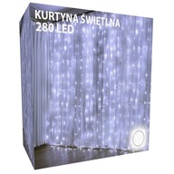 ZÁCLONA 280 LED 3 X 3 SVETLÁ VIANOČNÉHO STROMČEKA STUDENÉ ZÁCLONA 280 LED 3 X 3 SVETLÁ VIANOČNÉHO STROMČEKA STUDENÉ