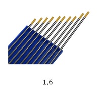 TIG GOLD TUNGSTÉN ELEKTRODE 175 1,6 mm 10 ks TIG GOLD TUNGSTÉN ELEKTRODE 175 1,6 mm 10 ks