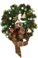 Veniec Dekorácia čelenky Vianočný stromček Okno