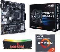 Súprava procesor AMD Ryzen 7 + základná doska AM4 + 32 GB DDR4