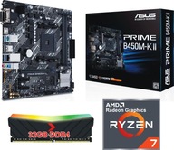 Súprava procesor AMD Ryzen 7 + základná doska AM4 + 32 GB DDR4 Súprava procesor AMD Ryzen 7 + základná doska AM4 + 32 GB DDR4