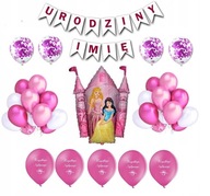 Sada balónikov princeznej Narodeniny princeznej + meno Sada balónikov princeznej Narodeniny princeznej + meno