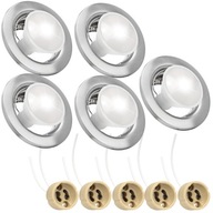5x KOVOVÁ STROPNÁ LAMPA + HALOGÉN GU10 5x KOVOVÁ STROPNÁ LAMPA + HALOGÉN GU10