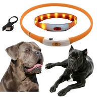 LED obojok pre psa, svietiaci, nabíjanie cez USB, max.68cm LED obojok pre psa, svietiaci, nabíjanie cez USB, max.68cm