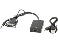 HDMI - VGA/Jack 3,5 mm adaptér LANBERG HDMI - VGA/Jack 3,5 mm adaptér LANBERG