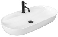 Keramické umývadlo na dosku AURA 81 White - REA Keramické umývadlo na dosku AURA 81 White - REA