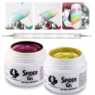 2x SPIDER GEL výber vzorov uv gélových dekoračných sond