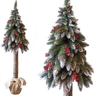 Umelý vianočný stromček na smrekovom kmeni 150 cm