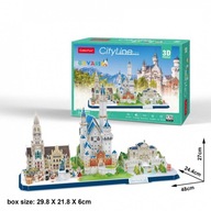 3D puzzle. City Line Bavaria. Kubická zábava