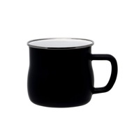 Brucho 0,55 l indukčný smaltovaný hrnček, čierny Brucho 0,55 l indukčný smaltovaný hrnček, čierny