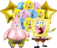 SPONGEBOB BALÓNY NARODENINY PATRIKA mix set 12+2+2 SPONGEBOB BALÓNY NARODENINY PATRIKA mix set 12+2+2