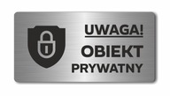 POZOR! SÚKROMNÉ ZARIADENIE | Doska z nehrdzavejúcej ocele Tlač POZOR! SÚKROMNÉ ZARIADENIE | Doska z nehrdzavejúcej ocele Tlač